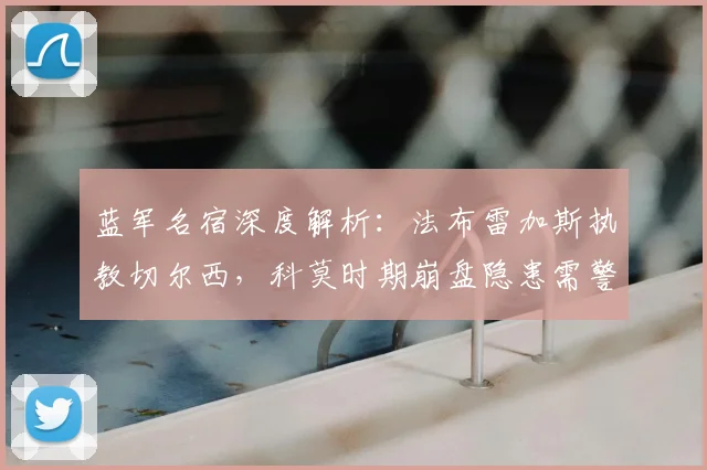 蓝军名宿深度解析:法布雷加斯执教切尔西,科莫时期崩盘隐患需警惕,前景几何?